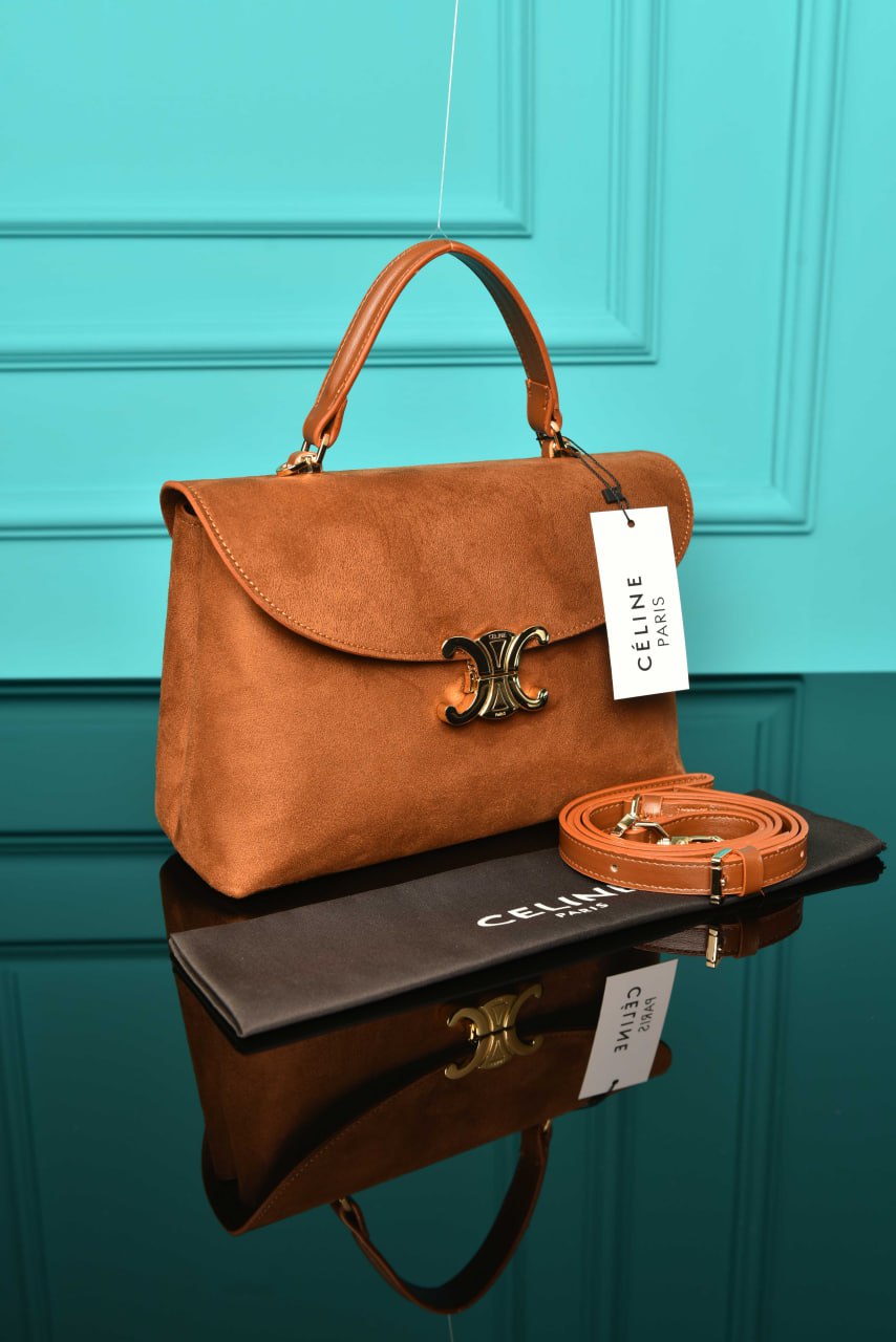 CLN - Medium Nino Bag in Supple Grained Suede