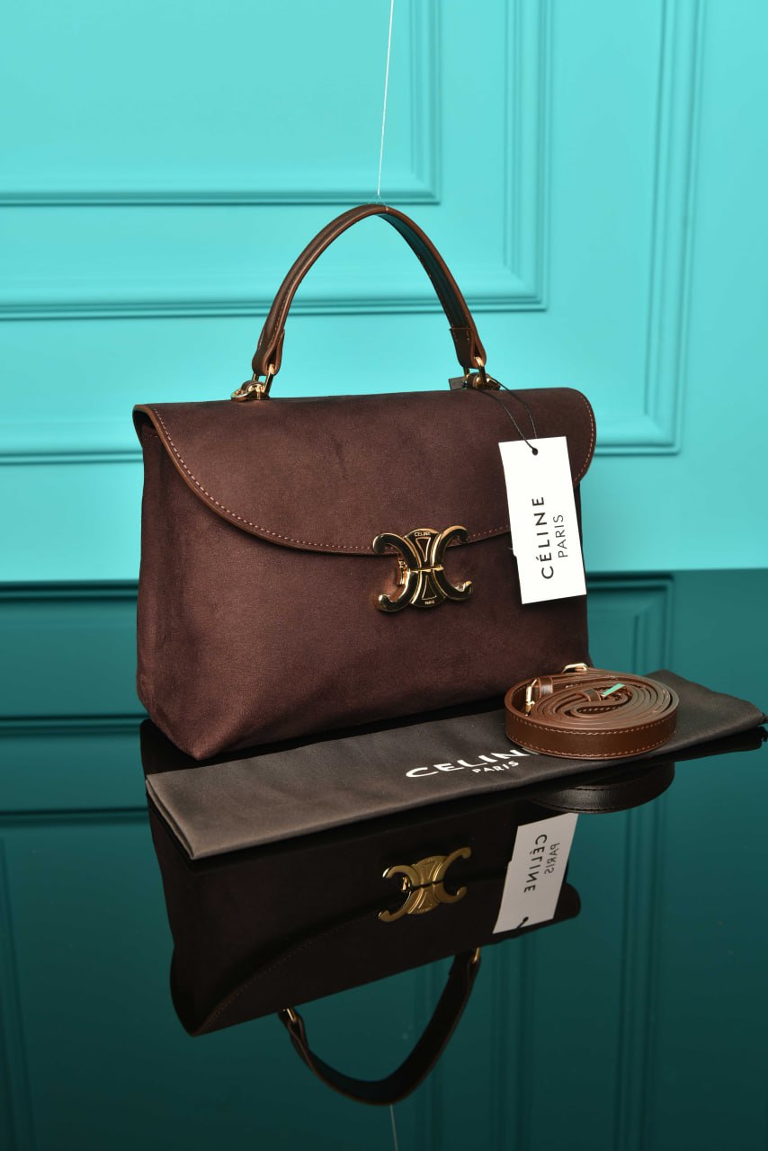 CLN - Medium Nino Bag in Supple Grained Suede