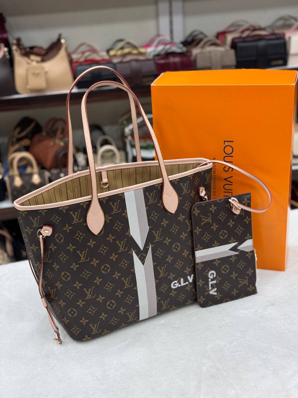 LVS - Neverfull Medium Pumpkin