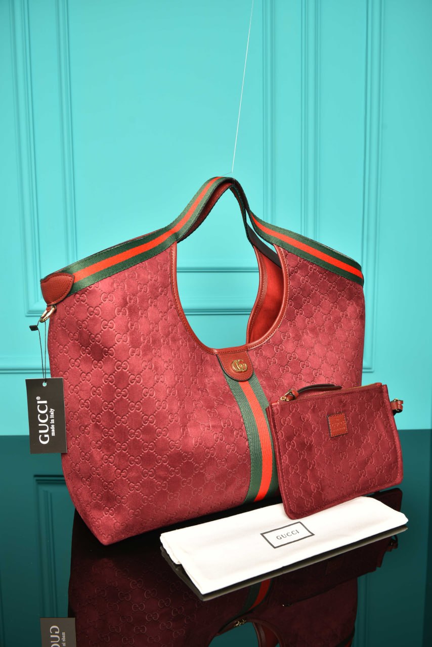 GG - Giglio Large Tote Bag in Suede