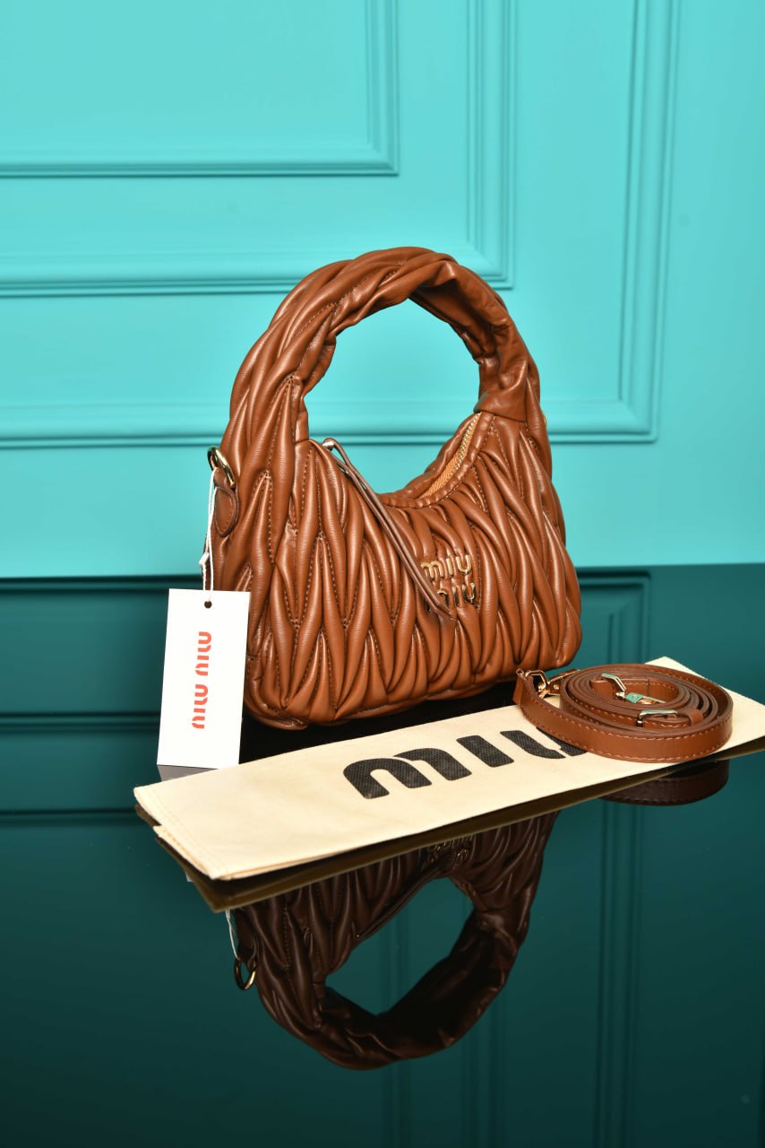MM - Wander Matelasse Nappa Leather Hobo Mini Bag