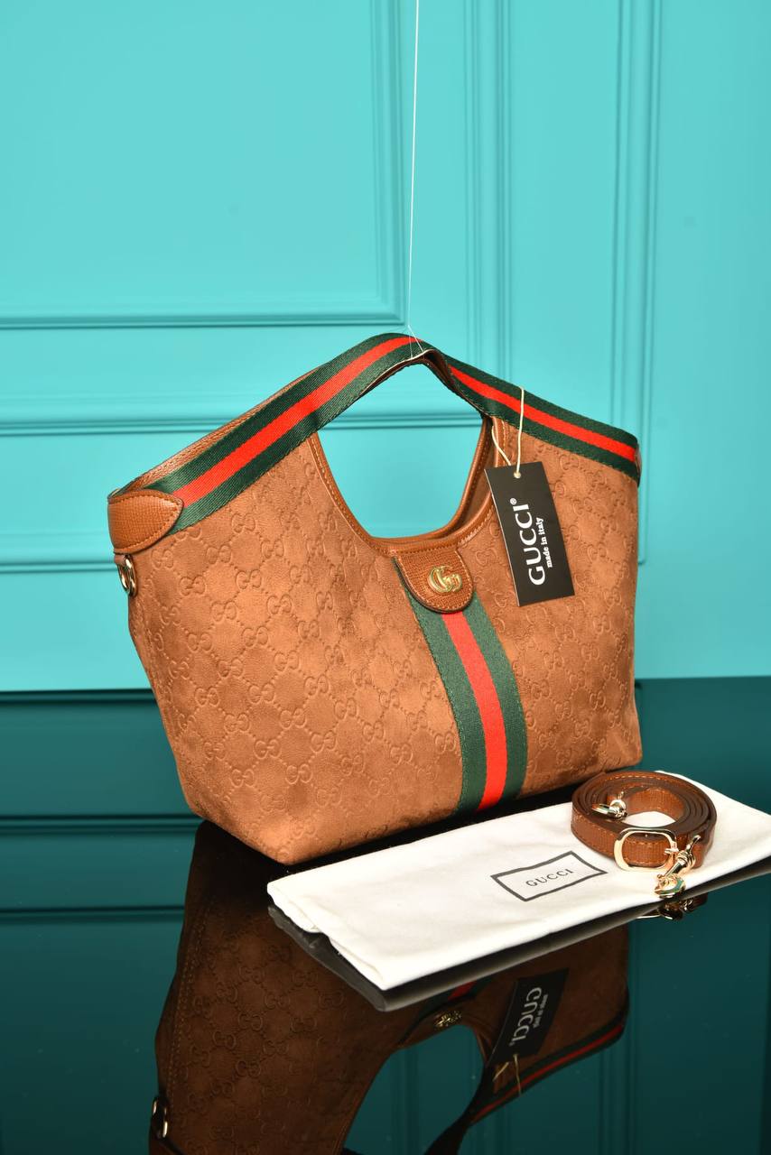 GG - Giglio Small Tote Bag in Suede