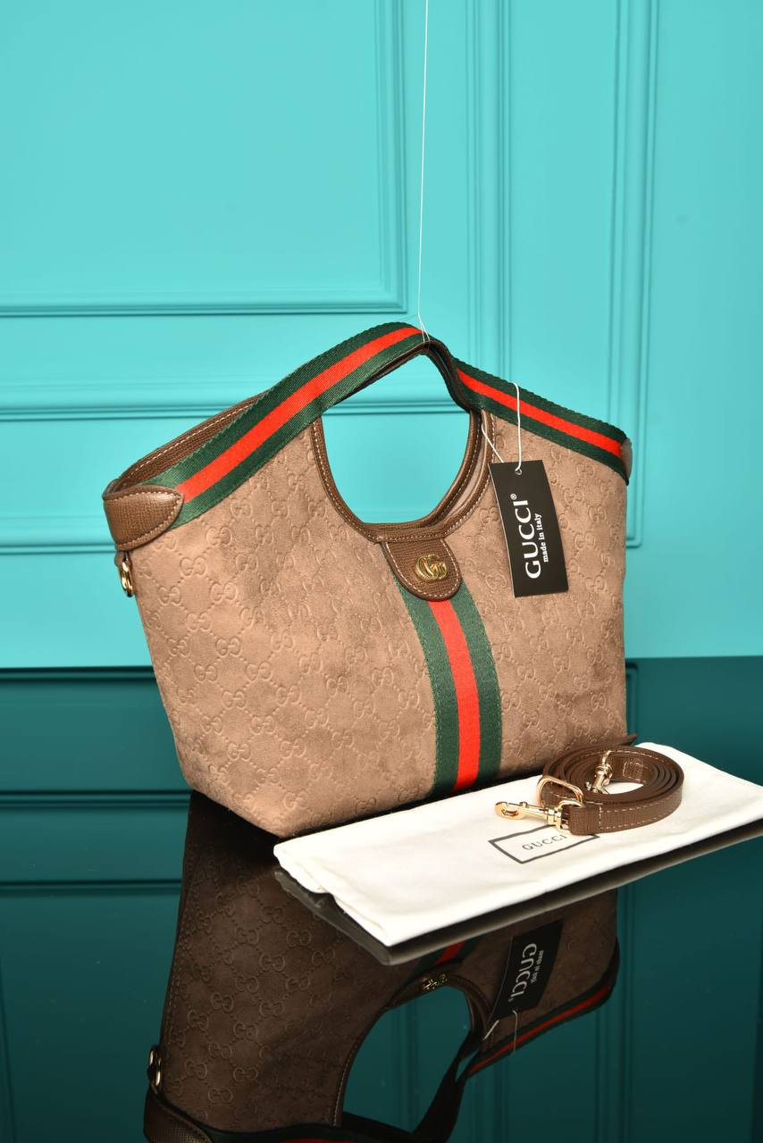 GG - Giglio Small Tote Bag in Suede