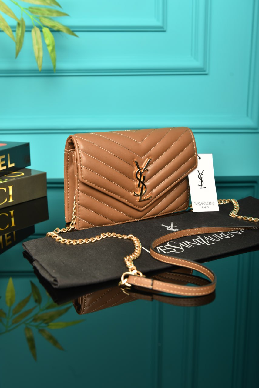 YSI-Cassandre Leather Wallet on Chain