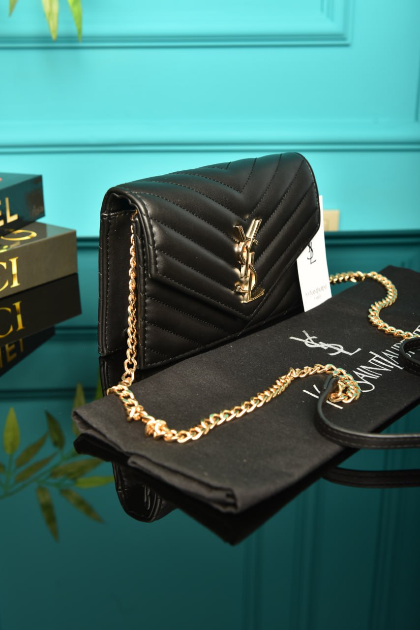 YSI-Cassandre Leather Wallet on Chain