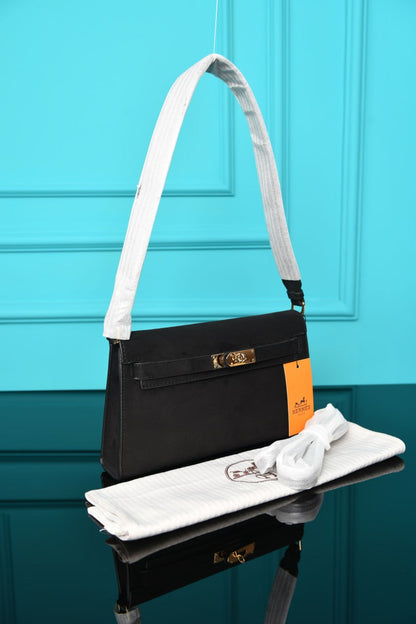 HRMS - Kelly Classique To Go Wallet in Suede