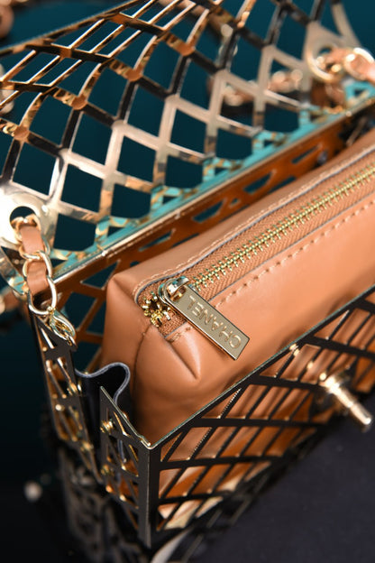 Chnl -Mini Cage Flap with Pouch