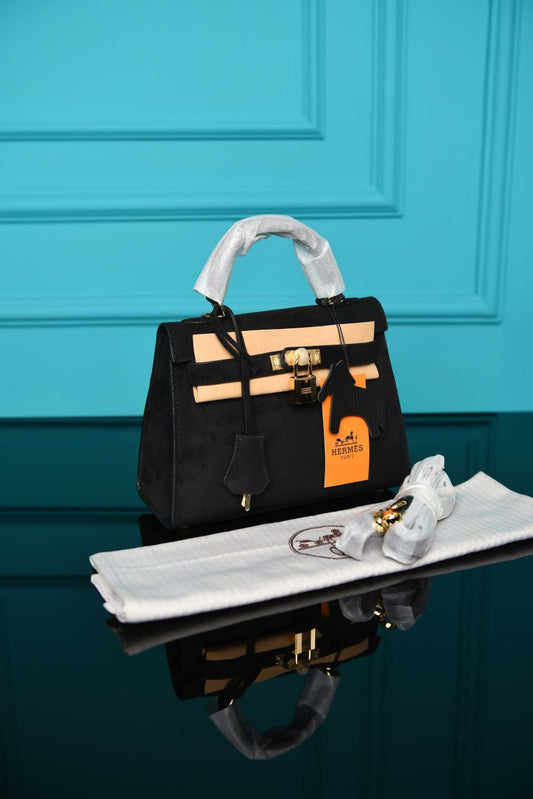 HRMS-  Kelly 22 Bag in Suede