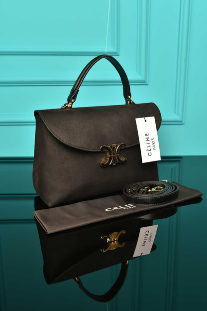 CLN - Medium Nino Bag in Supple Grained Suede
