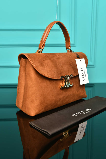 CLN - Medium Nino Bag in Supple Grained Suede