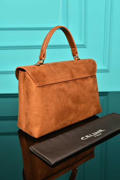 CLN - Medium Nino Bag in Supple Grained Suede