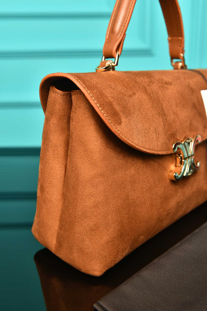 CLN - Medium Nino Bag in Supple Grained Suede