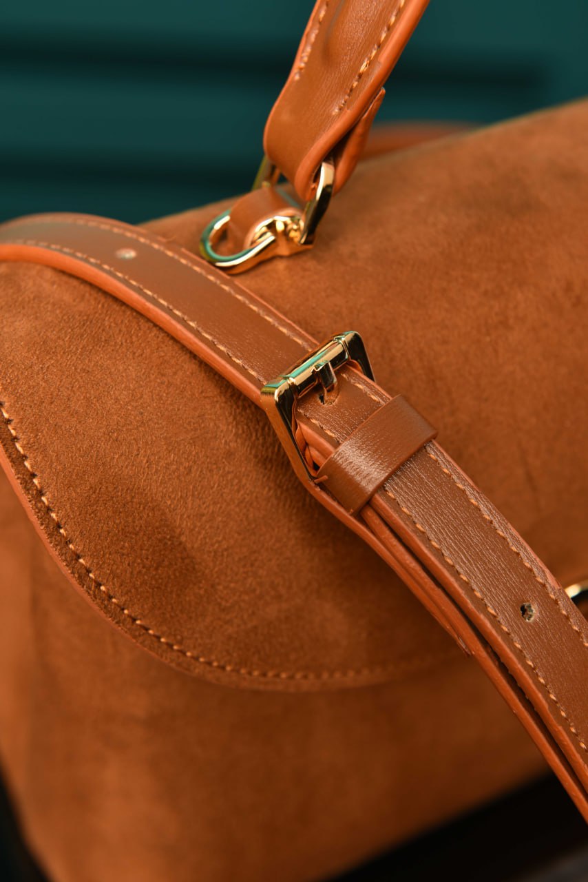 CLN - Medium Nino Bag in Supple Grained Suede