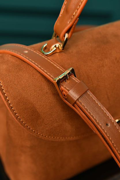 CLN - Medium Nino Bag in Supple Grained Suede