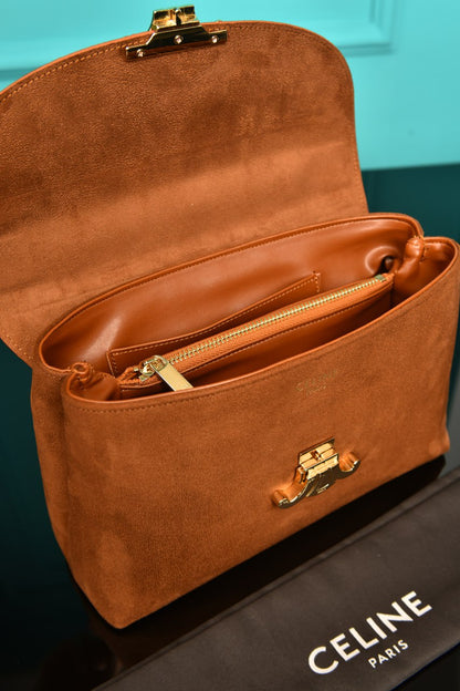 CLN - Medium Nino Bag in Supple Grained Suede