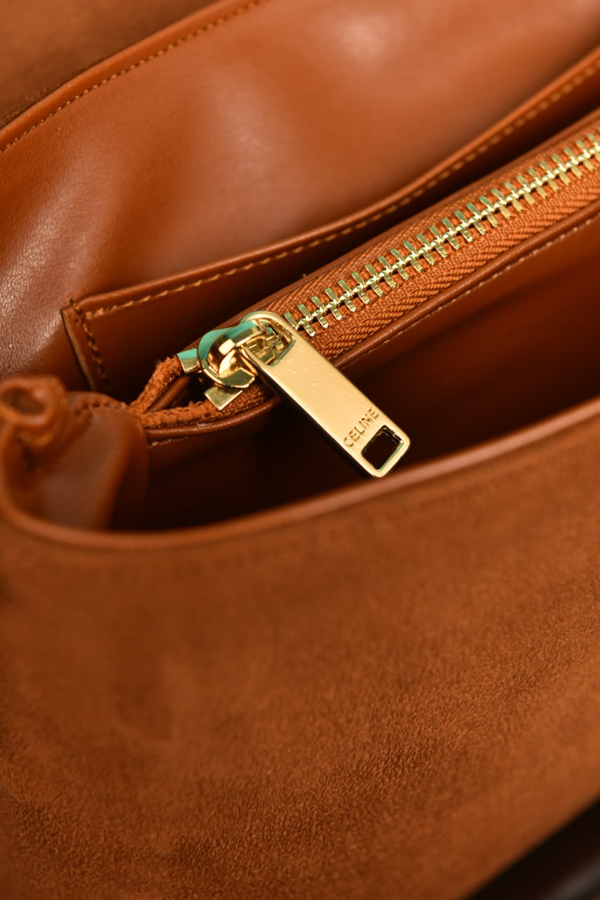 CLN - Medium Nino Bag in Supple Grained Suede