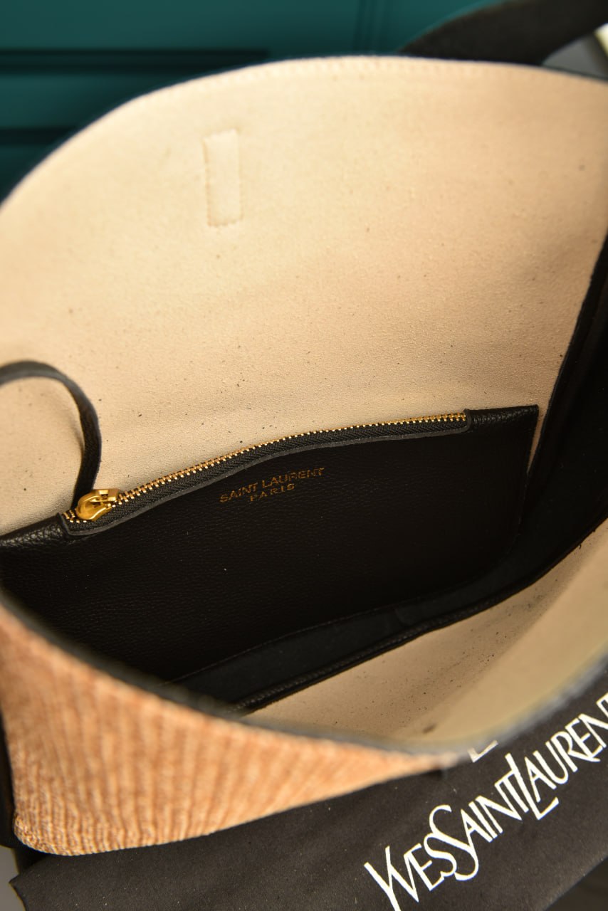 YSI - Le 5 A 7 Supple Small in Raffia and Leather