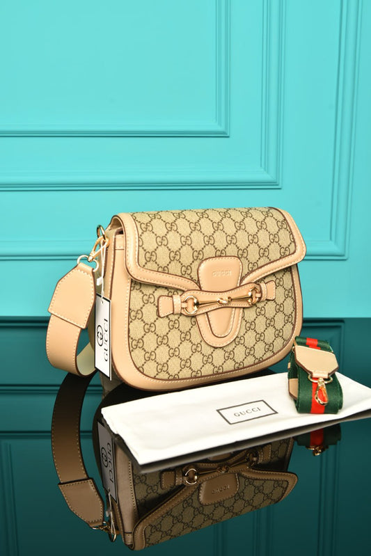 GG - Horsebit Shoulder Bag in Leather