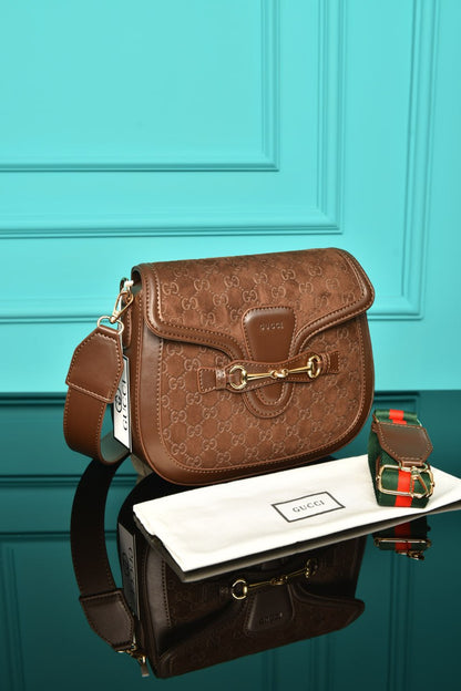 GG - Horsebit Shoulder Bag in Leather