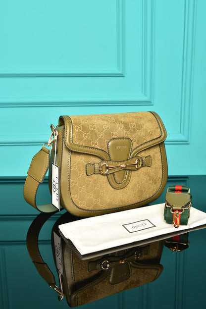GG - Horsebit Shoulder Bag in Leather