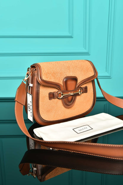 GG - Horsebit Shoulder Bag in Leather