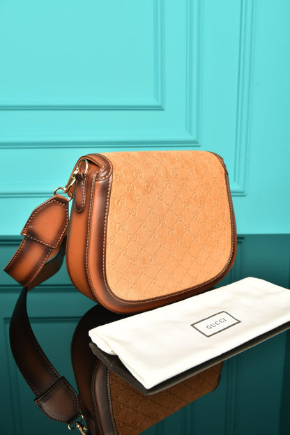 GG - Horsebit Shoulder Bag in Leather