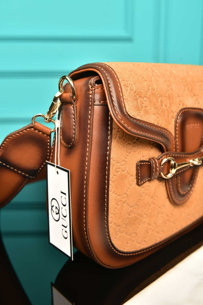 GG - Horsebit Shoulder Bag in Leather