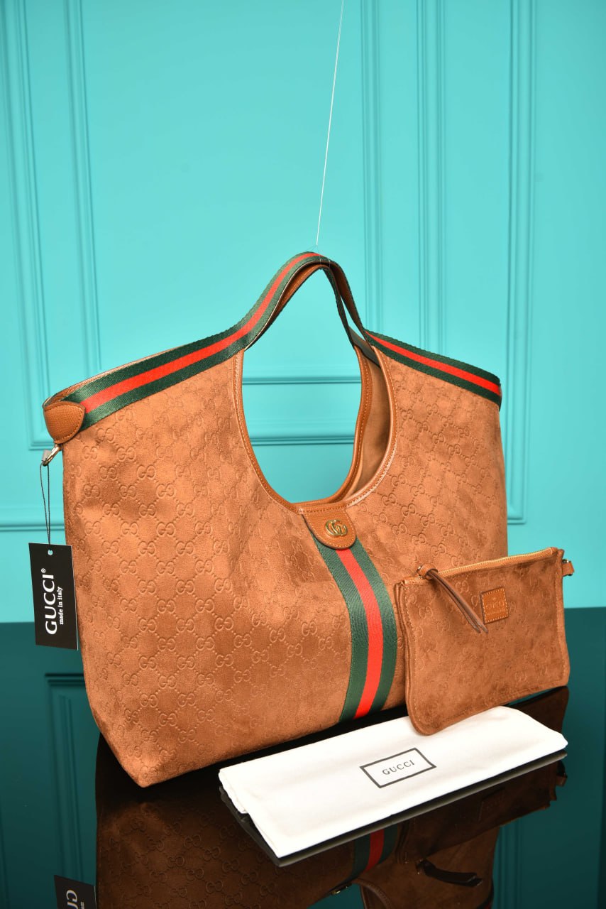 GG - Giglio Large Tote Bag in Suede