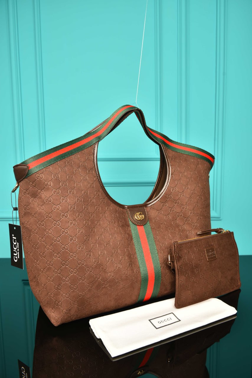 GG - Giglio Large Tote Bag in Suede