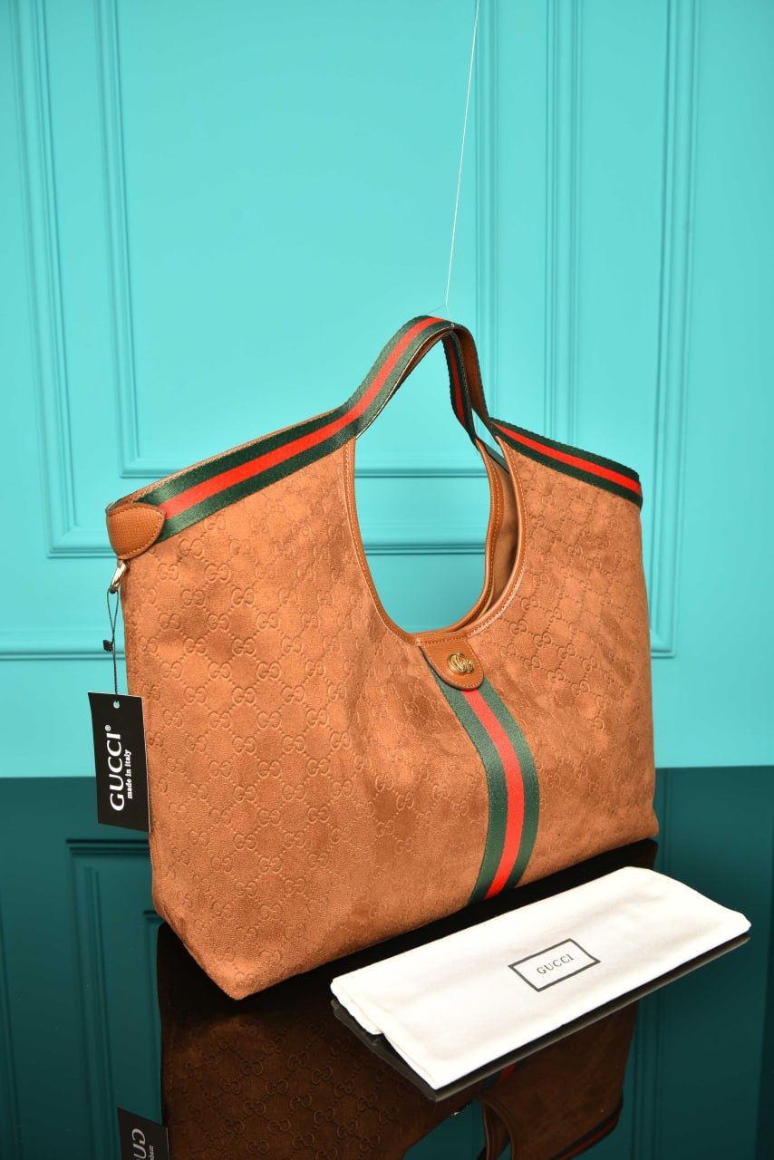 GG - Giglio Large Tote Bag in Suede