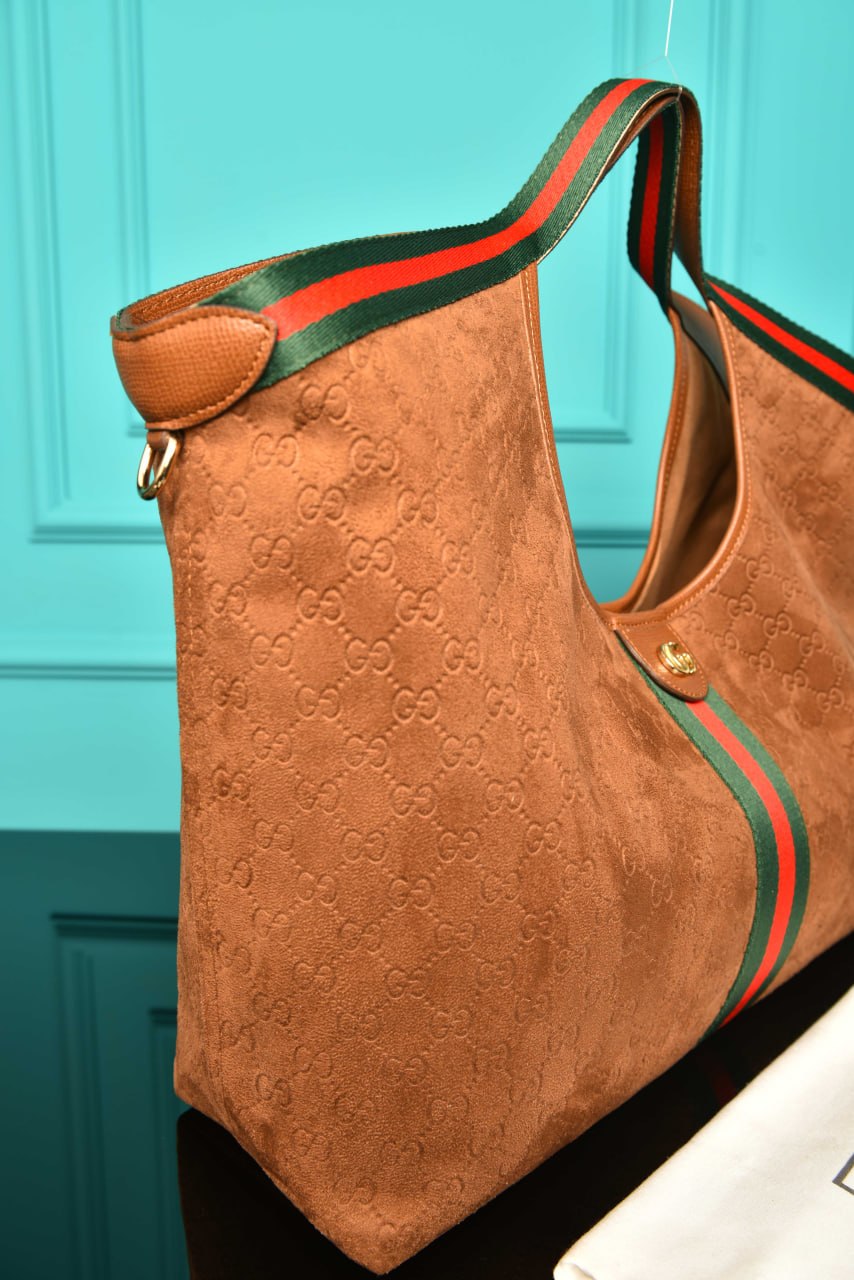 GG - Giglio Large Tote Bag in Suede