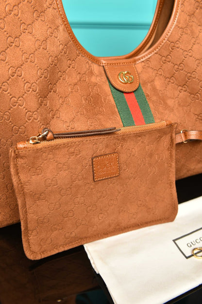 GG - Giglio Large Tote Bag in Suede