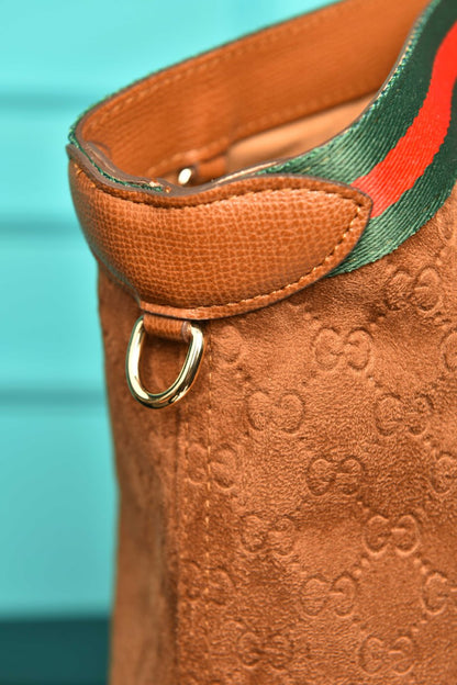 GG - Giglio Large Tote Bag in Suede