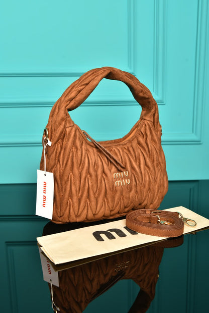 MM - Wander Matelasse Bag in Suede