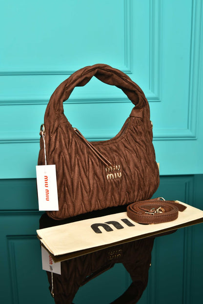 MM - Wander Matelasse Bag in Suede