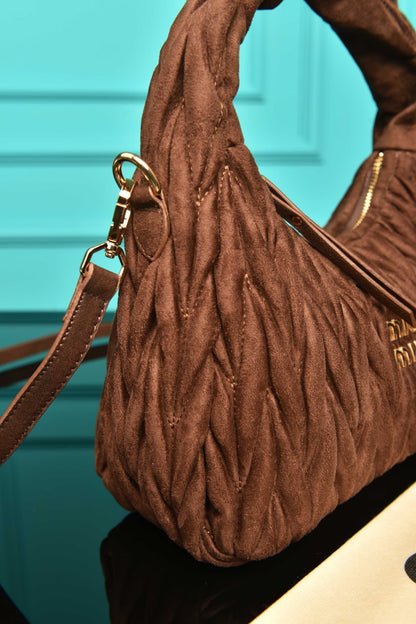 MM - Wander Matelasse Bag in Suede
