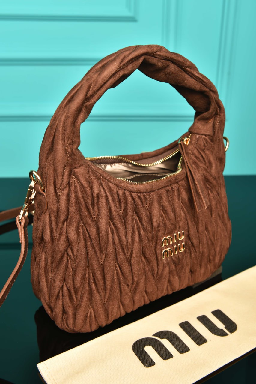 MM - Wander Matelasse Bag in Suede