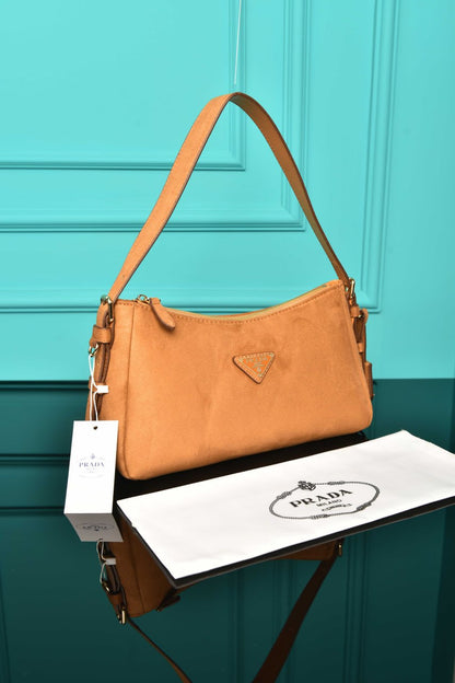 PRD - Aimee Medium Leather Shoulder Bag in Suede