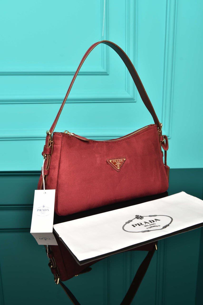 PRD - Aimee Medium Leather Shoulder Bag in Suede