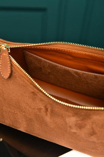 PRD - Aimee Medium Leather Shoulder Bag in Suede