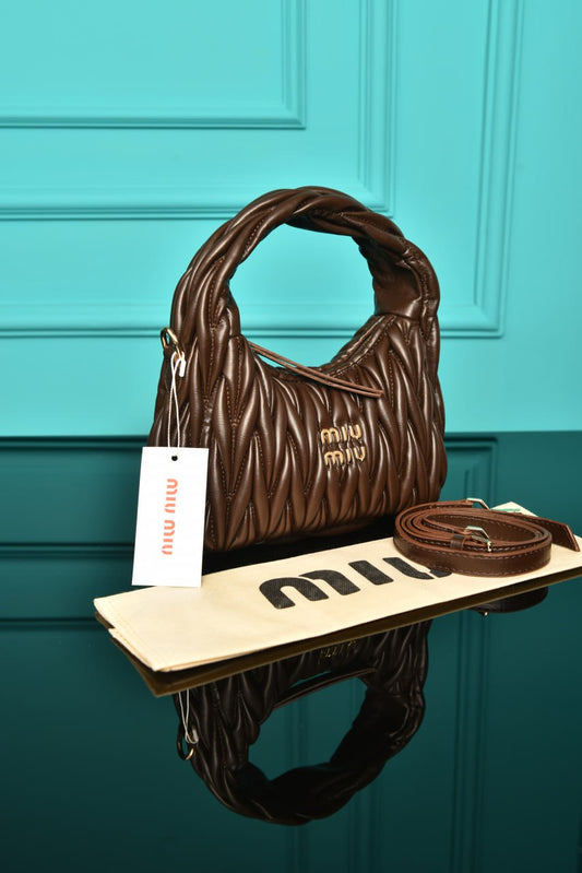 MM - Wander Matelasse Nappa Leather Hobo Mini Bag