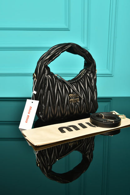 MM - Wander Matelasse Nappa Leather Hobo Mini Bag