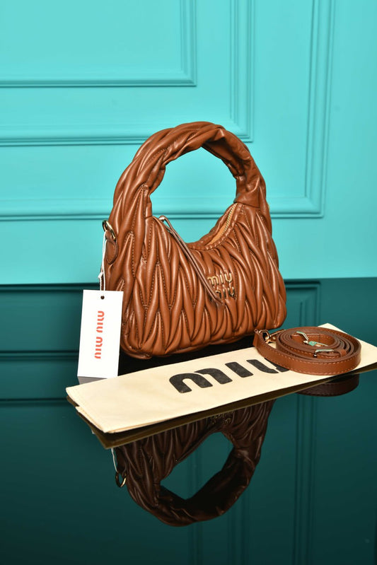 MM - Wander Matelasse Nappa Leather Hobo Mini Bag
