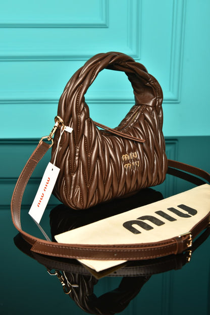 MM - Wander Matelasse Nappa Leather Hobo Mini Bag