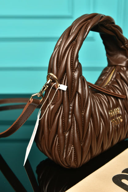 MM - Wander Matelasse Nappa Leather Hobo Mini Bag