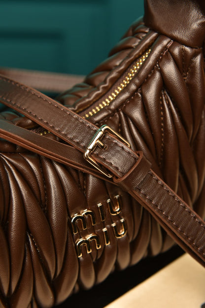 MM - Wander Matelasse Nappa Leather Hobo Mini Bag