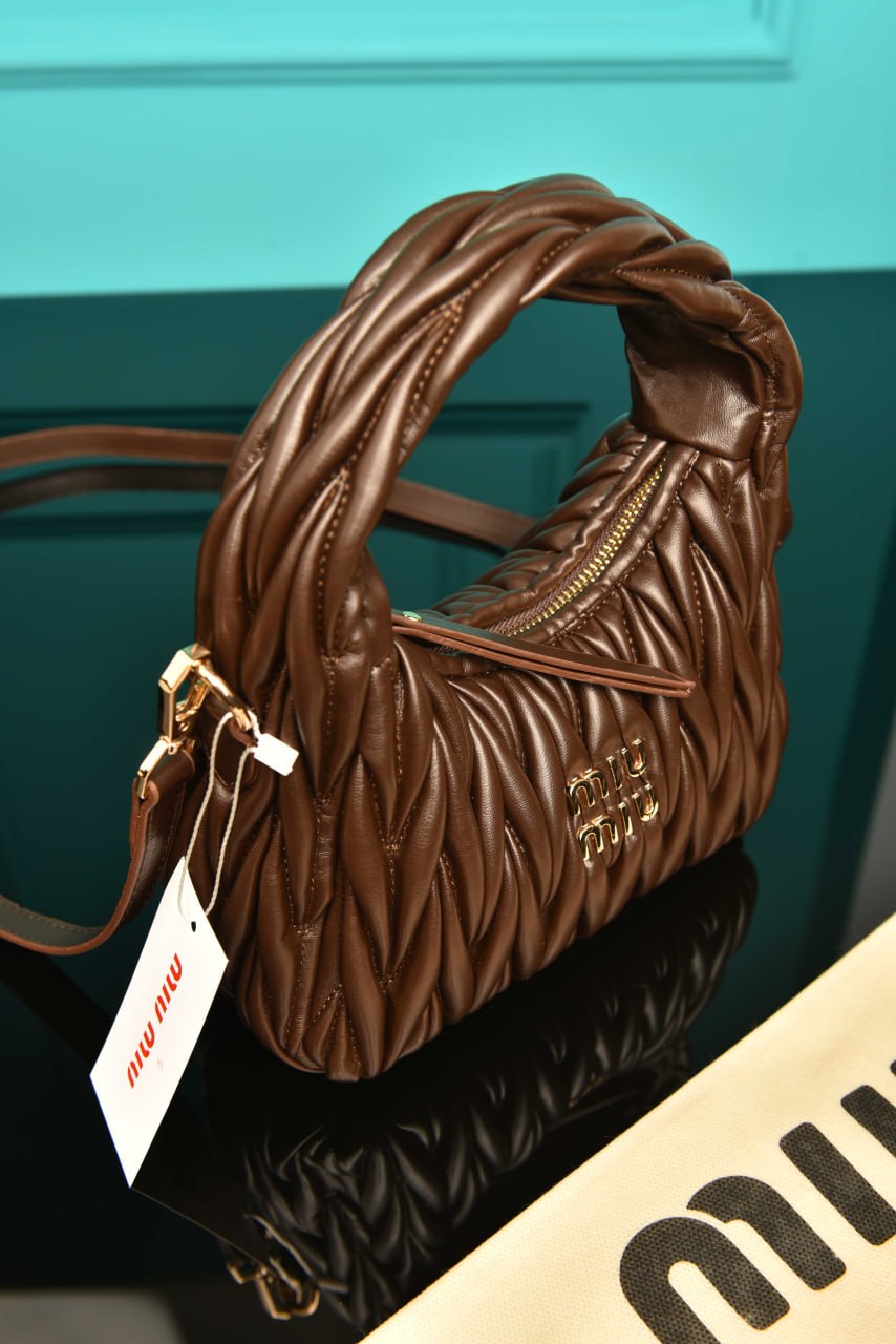 MM - Wander Matelasse Nappa Leather Hobo Mini Bag