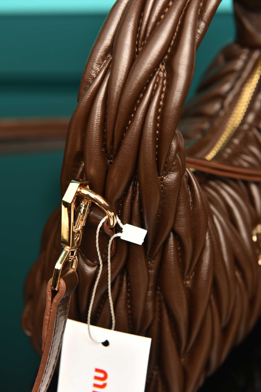 MM - Wander Matelasse Nappa Leather Hobo Mini Bag