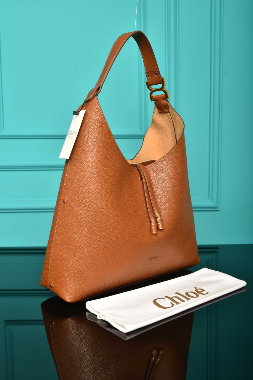 CLE -  Marcie Hobo Bag in Grained Leather