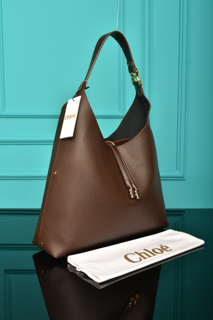 CLE -  Marcie Hobo Bag in Grained Leather